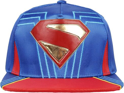 Concept One Superman Baseball Cap, Adult Snapback Hat with Flat Brim in Saudi Arabia