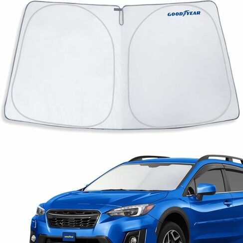 مظلة شمس للزجاج الأمامي قابلة للطي من Goodyear لسيارة Mitsubishi Outlander 2014-2021، غطاء زجاج أمامي للسيارة مناسب حسب الطلب، مظلة شمسية للسيارة، واقي شمس للسيارة، ظلال نافذة السيارة التلقائية للنافذة الأمامية - GY008238 in Saudi Arabia