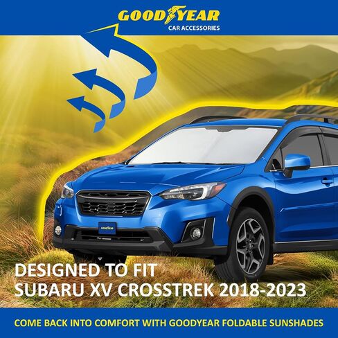مظلة شمس للزجاج الأمامي قابلة للطي من Goodyear لسيارة Mitsubishi Outlander 2014-2021، غطاء زجاج أمامي للسيارة مناسب حسب الطلب، مظلة شمسية للسيارة، واقي شمس للسيارة، ظلال نافذة السيارة التلقائية للنافذة الأمامية - GY008238 in Saudi Arabia