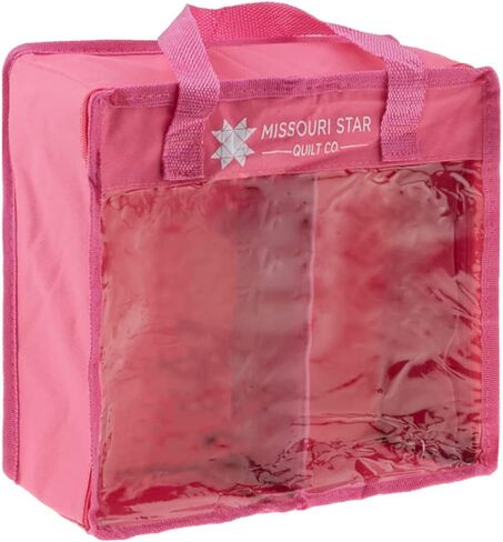 Missouri Star Storage Bag for Precut Fabrics for Quilting Sewing Box Organizer Holds Fat Quarters, Charm Packs, Layer Cakes Canvas Carrying Case with Removable Dividers, Small Aqua (NOT4996) in Kuwait