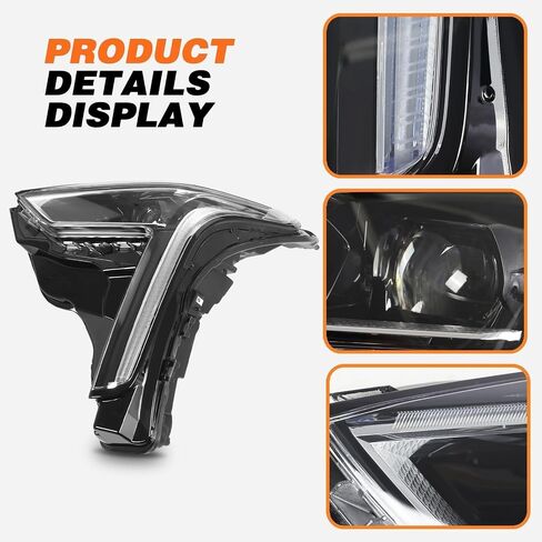 Left Driver Side Headlight Compatible with 2019-2021 CT6 ﻿ in Saudi Arabia