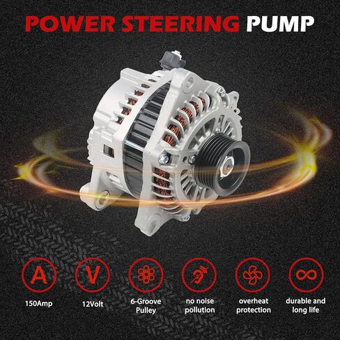 11252 Alternator 12V 170Amp Fits for Enclave Traverse Acadia Acadia Limited Outlook 3.6L 2007-2010 Replace 23279588 19343531 3342923A in Saudi Arabia