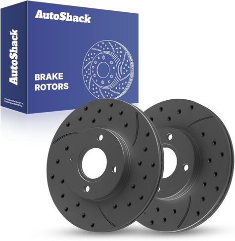 AutoShack Brake Rotors Front Brake Rotor Replacement Kit for 2011-2019 Ford Fiesta 1.0L 1.6L FWD R64178PR in Kuwait