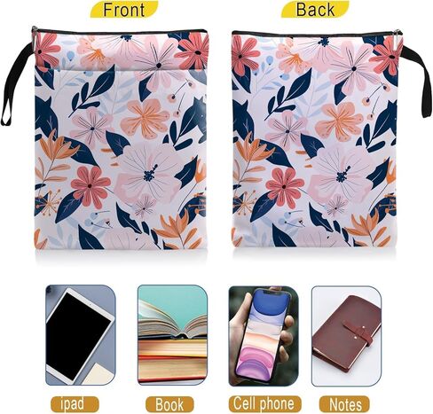 Book Sleeve, Book Covers for Paperbacks,Book Sleeves with Zipper, Book Pouch Butterfly Lover Gifts, Butterfly Themed Gifts for Women Librarian Teacher Daughter Graduation Birthday Christmas Gifts in Saudi Arabia