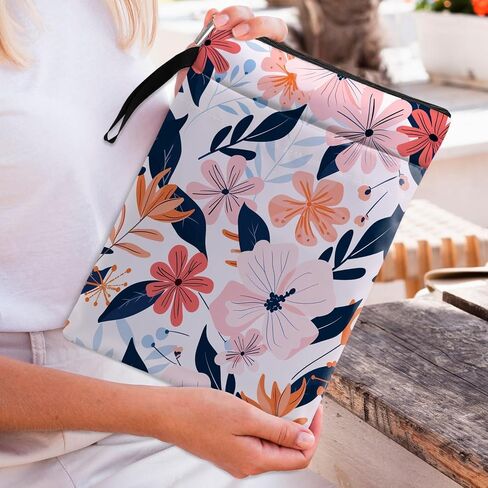 Book Sleeve, Book Covers for Paperbacks,Book Sleeves with Zipper, Book Pouch Butterfly Lover Gifts, Butterfly Themed Gifts for Women Librarian Teacher Daughter Graduation Birthday Christmas Gifts in Saudi Arabia