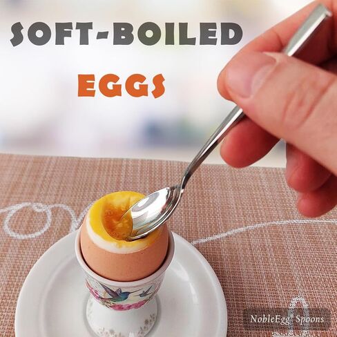 NobleEgg Egg Spoons for Soft Boiled Eggs | 18/10 Stainless Steel | 5.5 inches | Set of 4 in Saudi Arabia