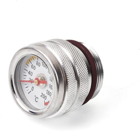 مقياس درجة حرارة الزيت M30x1.5 مقياس درجة حرارة الدراجة النارية 0-200 ℃ مقياس حرارة الزيت لـ Kawasaki W650 W400 W80 1987-1998 ، الأسود in Kuwait