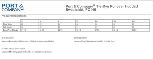 PORT AND COMPANY Tiedye Pullover Hooded Sweatshirt (PC146) in Kuwait