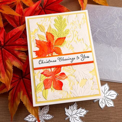 Briartw 3D Embossing Folder for Card Making,Tree on Snowy Day Clear Plastic Texture Fades Embossing Folder Template for Scrapbooking and Other Paper Craft Album Stamps DIY Decoration in Saudi Arabia