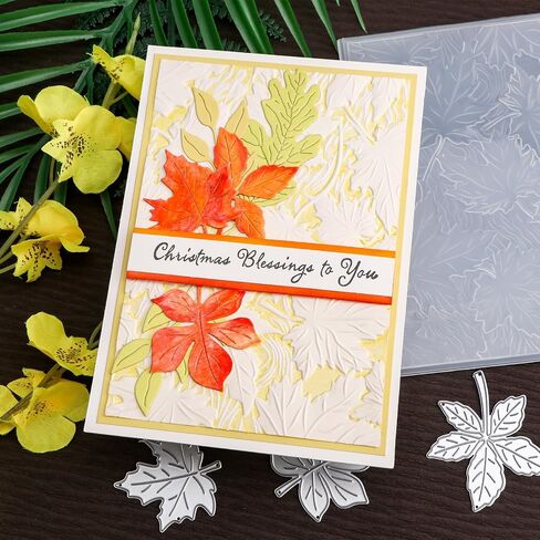 Briartw 3D Embossing Folder for Card Making,Tree on Snowy Day Clear Plastic Texture Fades Embossing Folder Template for Scrapbooking and Other Paper Craft Album Stamps DIY Decoration in Saudi Arabia