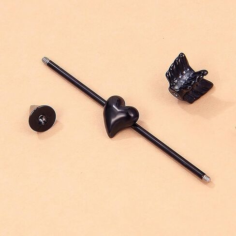 16G 3D HEART INDUSTRIAL JOWNGERY JELLEDRY STELL ، BARN INDUSTRICAL SILVER in Saudi Arabia