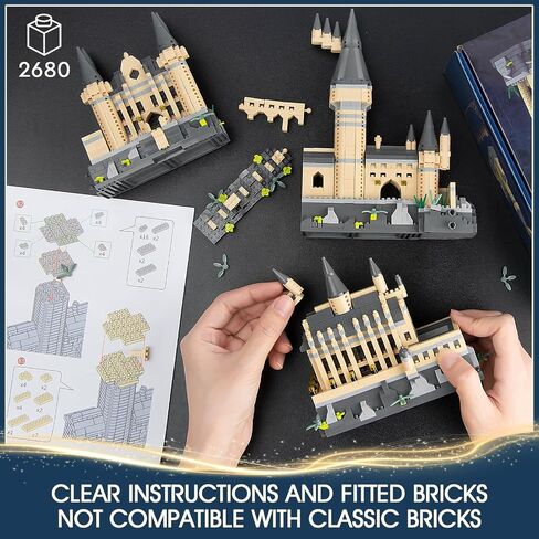 Magic Castle Book Building Set, Creative STEM Toys Gifts for Boys Girls 8-14, Collectible Display Castle Kit for Adults Kids Movie Fans (727 PCS) in Saudi Arabia