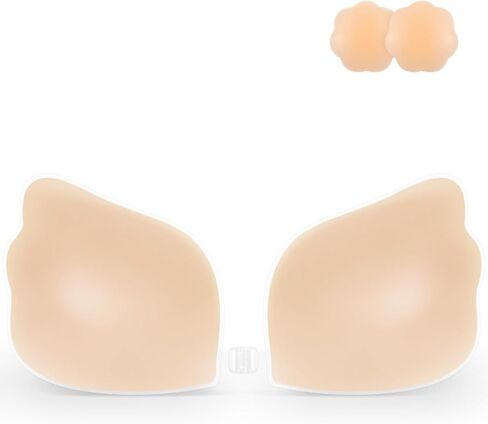 صدرية لاصق Niidor للنساء لزجة غير مرئية ادفع صدرية السيليكون لللباس الخالي in Kuwait