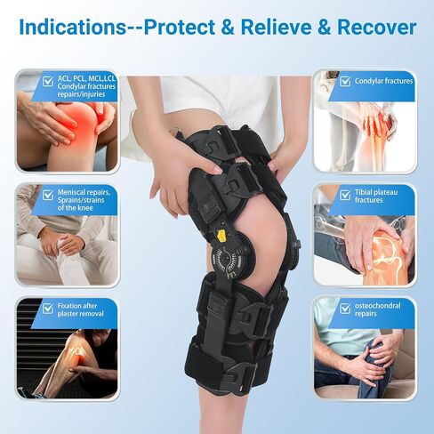 OA Unloader ROM Knee Brace Support - Relieve Arthritis Pain and Enhance Performance - Ideal for Men and Women in Sports and Daily Activities - Daul Side Stabilizers in Saudi Arabia