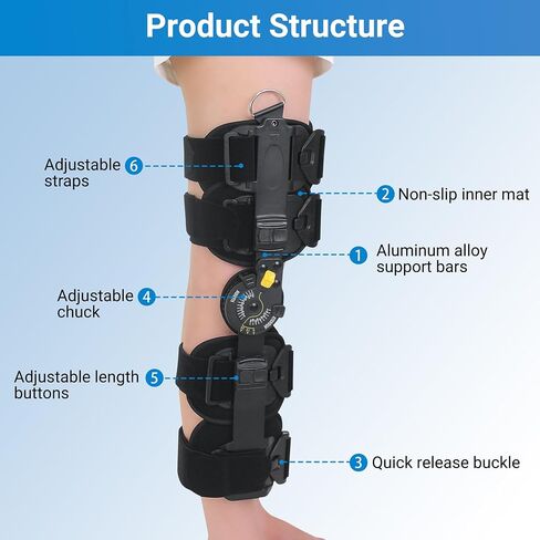 OA Unloader ROM Knee Brace Support - Relieve Arthritis Pain and Enhance Performance - Ideal for Men and Women in Sports and Daily Activities - Daul Side Stabilizers in Saudi Arabia