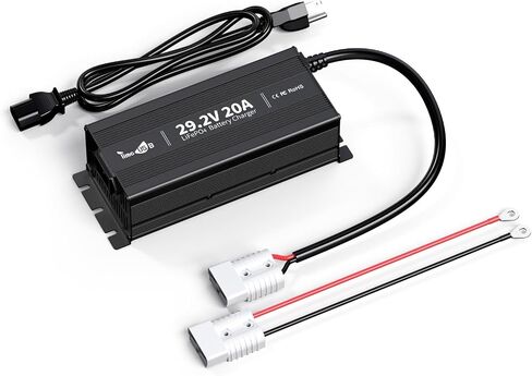 29.2V 20A LiFePO4 Battery Charger, 24V Mountable Battery Charger, 29.2V LiFePO4 Battery Charger with LED Indicators and Multi Safety Protections for 24V Lithium Iron Phosphate Battery in Kuwait