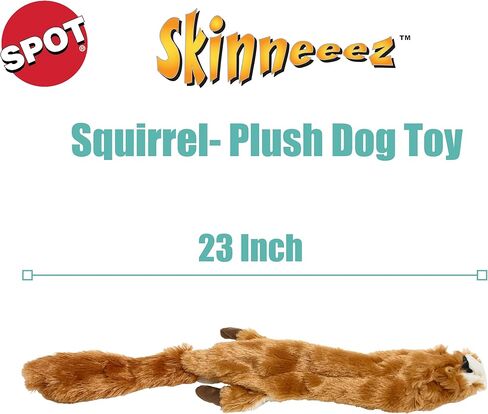 SPOT Skinneeez Flamingo Mini - Stuffing-Free Dog Toy with Squeaker, Great for Light to Moderate Chewers, Tug Toy for Small Dogs & Puppies, Soft and Durable, 13-inch in Kuwait