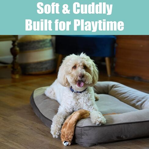 SPOT Skinneeez Flamingo Mini - Stuffing-Free Dog Toy with Squeaker, Great for Light to Moderate Chewers, Tug Toy for Small Dogs & Puppies, Soft and Durable, 13-inch in Kuwait