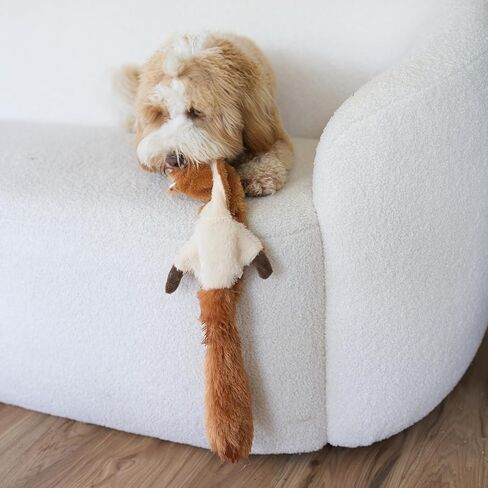 SPOT Skinneeez Flamingo Mini - Stuffing-Free Dog Toy with Squeaker, Great for Light to Moderate Chewers, Tug Toy for Small Dogs & Puppies, Soft and Durable, 13-inch in Kuwait