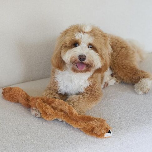 SPOT Skinneeez Flamingo Mini - Stuffing-Free Dog Toy with Squeaker, Great for Light to Moderate Chewers, Tug Toy for Small Dogs & Puppies, Soft and Durable, 13-inch in Kuwait