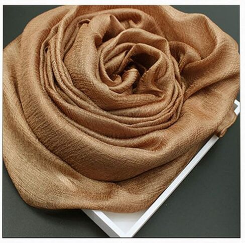 وشاح شال نسائي كبير جدًا من Bettli يلتف الباشمينا الصلبة الناعمة الحريرية لحفلات الزفاف المسائية (رمادي فضي) in Kuwait