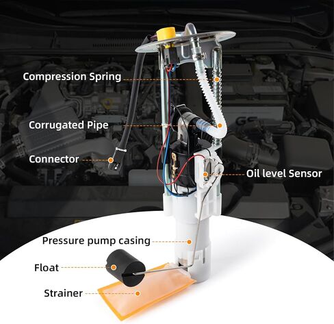Electric Fuel Pump Assembly Compatible with Polaris Ranger 500 EFI CREW Midsize 2009-2013 Ranger 700 EFI CREW XP 2008-2009 Ranger 800 2010 4x4 6x6 Replace 2204306 in Saudi Arabia