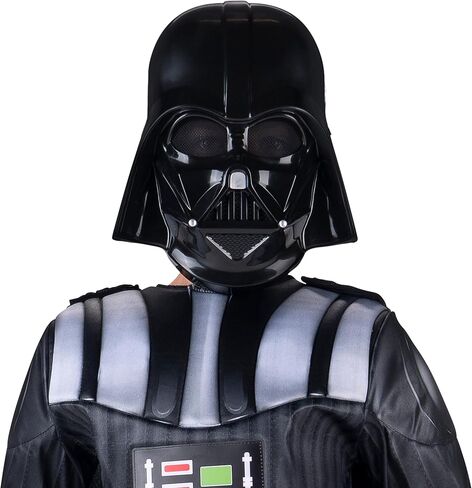 Star Wars Darth Vader Official Youth Costume - Premium Light Up Padded Jumpsuit with Plastic Mask and Detachable Cape in Saudi Arabia