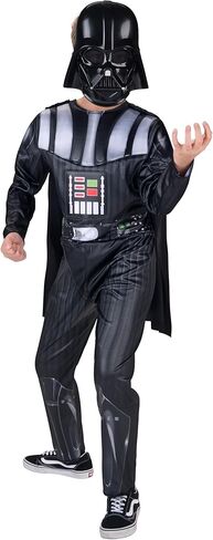 Star Wars Darth Vader Official Youth Costume - Premium Light Up Padded Jumpsuit with Plastic Mask and Detachable Cape in Saudi Arabia