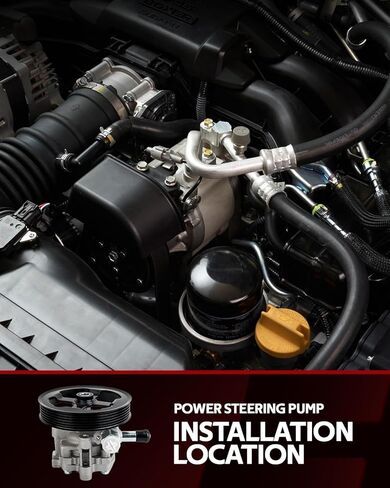 Torchbeam Power Steering Pump, Power Assist Pump, for 2011-2013 J-e-tta 2.5L, 2012-2014 Passat 2.5L, 2015 J-e-tta 1.8L, 2012-2014 J-e-tta, 2012-2013 Beetle 2.5L, Replace 21-659 in Kuwait