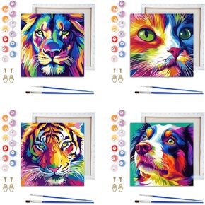 VAIIEYO Framed Paint by Numbers Kit for Adults Lighthouse, Landscape Canvas DIY Oil Painting Kit with Paintbrush and Acrylic Pigment, Arts Craft for Home Wall Decor(8x12 inch/20x30cm) in Kuwait