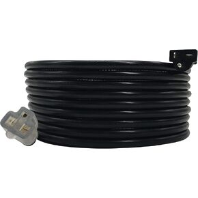 NEMA 6-20 Plug to 6-20 موصل تمديد سلك الطاقة - 25FT، 20A/250V، 12/3 SJTW، T Blade - أسود in Kuwait