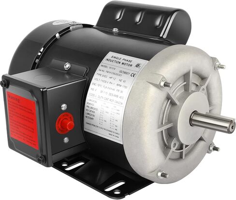 محرك كهربائي 3 حصان، محرك أحادي الطور للمزرعة 3450 دورة في الدقيقة 208-230 فولت 56 إطار، قطر العمود 5/8 بوصة، طول العمود 1.88 بوصة، 60 هرتز CW/CCW TEFC 2 قطب in Kuwait