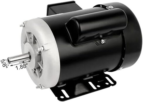 محرك كهربائي 3 حصان، محرك أحادي الطور للمزرعة 3450 دورة في الدقيقة 208-230 فولت 56 إطار، قطر العمود 5/8 بوصة، طول العمود 1.88 بوصة، 60 هرتز CW/CCW TEFC 2 قطب in Kuwait