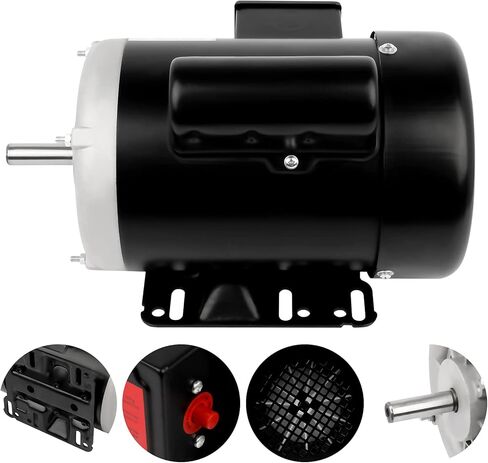 محرك كهربائي 3 حصان، محرك أحادي الطور للمزرعة 3450 دورة في الدقيقة 208-230 فولت 56 إطار، قطر العمود 5/8 بوصة، طول العمود 1.88 بوصة، 60 هرتز CW/CCW TEFC 2 قطب in Kuwait