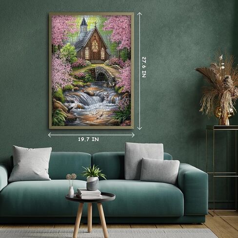 Horse Puzzles for Adults 1000 Piece, Nature Landscape Puzzles Flower Mountain Scenery, Challenging Jigsaw Puzzles with Animals Scenic in Saudi Arabia