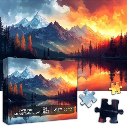 ألغاز الخيول للبالغين 1000 قطعة ، والمناظر الطبيعية الطبيعة ، المناظر الطبيعية ، مشهد جبل الزهرة ، والألغاز الصعبة مع الحيوانات ذات المناظر الطبيعية الخلابة in Kuwait