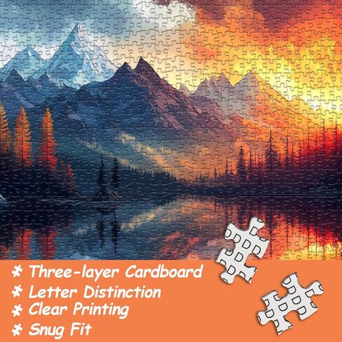 ألغاز الخيول للبالغين 1000 قطعة ، والمناظر الطبيعية الطبيعة ، المناظر الطبيعية ، مشهد جبل الزهرة ، والألغاز الصعبة مع الحيوانات ذات المناظر الطبيعية الخلابة in Kuwait