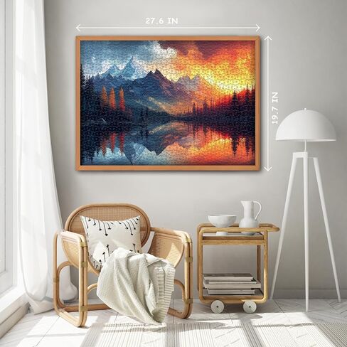 ألغاز الخيول للبالغين 1000 قطعة ، والمناظر الطبيعية الطبيعة ، المناظر الطبيعية ، مشهد جبل الزهرة ، والألغاز الصعبة مع الحيوانات ذات المناظر الطبيعية الخلابة in Kuwait