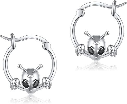 Cute Hedgehog Earrings 925 Sterling Silver Hedgehog Hoop Earrings Animal Hedgehog Jewelry Valentines Gifts for Women in Kuwait