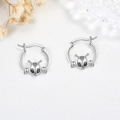 Cute Hedgehog Earrings 925 Sterling Silver Hedgehog Hoop Earrings Animal Hedgehog Jewelry Valentines Gifts for Women in Kuwait