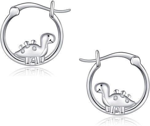 Cute Hedgehog Earrings 925 Sterling Silver Hedgehog Hoop Earrings Animal Hedgehog Jewelry Valentines Gifts for Women in Kuwait