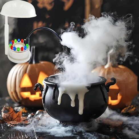 صانع ضباب الحفلات في عيد الهالوين ، نافورة بركة المياه بالموجات فوق الصوتية 12 LED صفراء اللون الأحمر والأزرق وميضات Atomizer Atomizer Atomizer مرطب ووزارة السمك الصخرية مزهرية Birdbath Deco in Kuwait