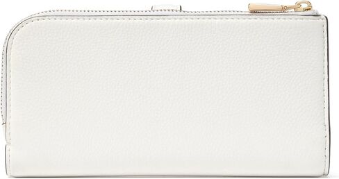 kate spade new york Deco Colorblocked Pebbled Leather Zip Slim Wallet, Milk Glass Multi in Kuwait