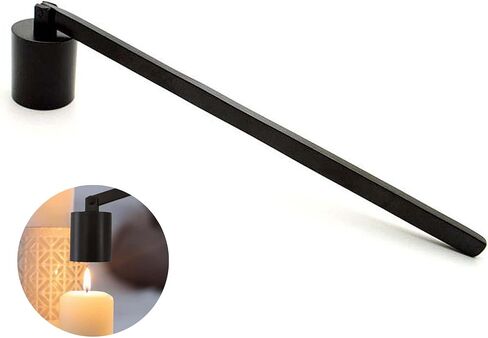 Candle Snuffer, Golden Candle Snuffer Extinguisher with Long Handle, Gold Color Stainless Steel Wick Flame Snuffer for Putting Out Candle Flame Safely in Kuwait