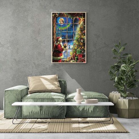 Ginfonr DIY 5D Diamond Art Kits for Adults, Dog Diamond Painting for Adults, Diamond Art Puppy Full Drill, Diamond Art Kits Embroidery Rhinestone Craft for Home Wall Decor 12 * 16 Inch in Saudi Arabia