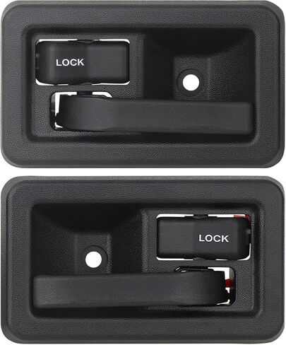 APPERFiT Interior Door Handle (Pair) Compatible with Jeep Wrangler YJ TJ 1991-2006 Replaces 55176477AB 55176476AB 79540 79541 in Kuwait