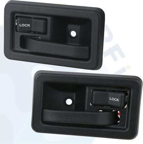 APPERFiT Interior Door Handle (Pair) Compatible with Jeep Wrangler YJ TJ 1991-2006 Replaces 55176477AB 55176476AB 79540 79541 in Kuwait