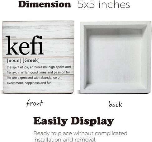 علامة القهوة المضحكة لمحبي القهوة، صندوق خشبي، لافتة Cafecito Y Chisme للمكتب، لافتة خشبية للمطبخ، ديكور محطة القهوة لرف طاولة المكتب، 5 × 5 بوصات in Kuwait