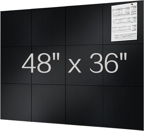 Large Cork Board Alternative - 48" x 36" 12 Pack Felt Wall Tiles with Removable Adhesive Tabs, Cork Boards for Walls Cork Board for Office Pin Board, Modern Bulletin Boards Felt Board for Wall in Saudi Arabia
