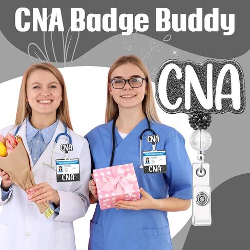 RN Badge Buddy with RN Nurse Badge Reel Retractable Nursing ID Clip for RN Nurses Students (RN) in Kuwait